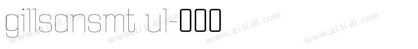 gillsansmt ul字体转换